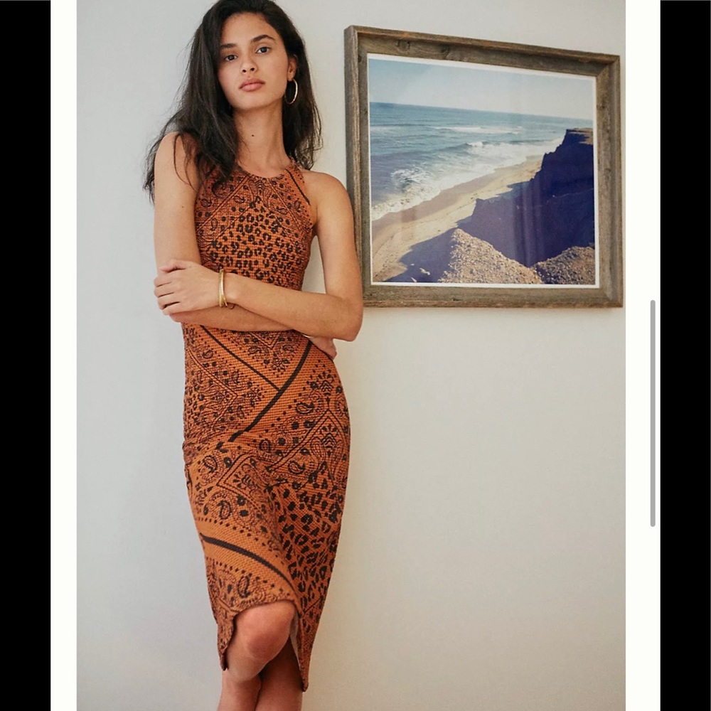 NEW Farm Rio Knit Midi Dress S